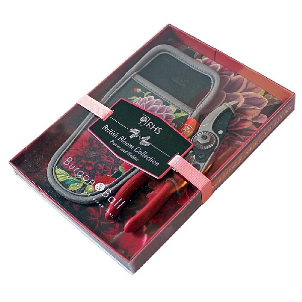 Burgon & Ball British Bloom Gift Boxed Pruner & Holster Set 3 Burgon & Ball British Bloom Gift Boxed Pruner & Holster Set