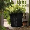 Stewart Garden 40cm Basalt Tall Square Planter - Black