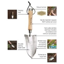 Kent & Stowe Stainless Steel Capability Trowel -PlantEra Shop 1139543 6
