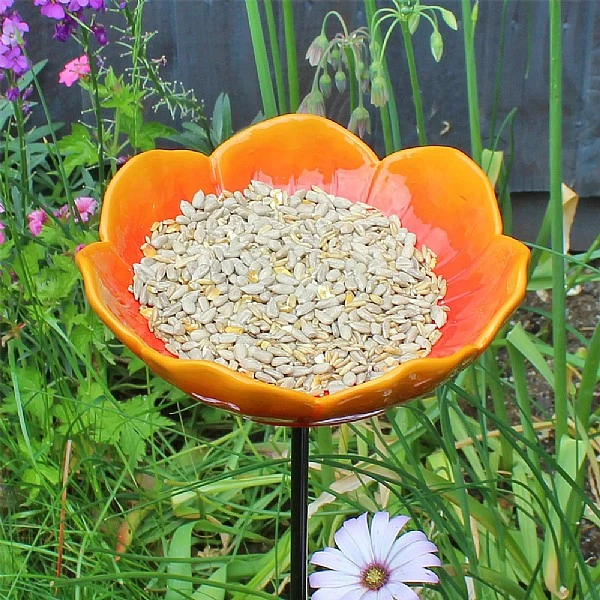 Wildlife World Red Wild Poppy Bird Feeder 3 Wildlife World Red Wild Poppy Bird Feeder