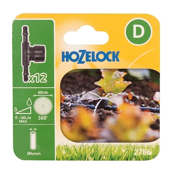Hozelock In Line 360 Degree 4mm Adjustable Sprinkler (12 Pack) 3 Hozelock In Line 360 Degree 4mm Adjustable Sprinkler (12 Pack)