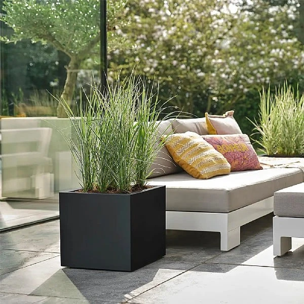 Elho Vivo Next Square Planter 30cm Living Black 3 Elho Vivo Next Square Planter 30cm Living Black