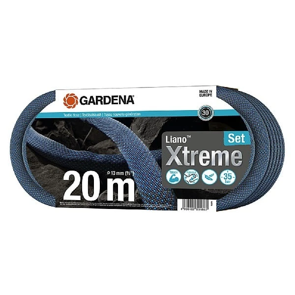 Gardena Textile Hose Liano™ Xtreme 30m Set 2 Gardena Textile Hose Liano™ Xtreme 30m Set