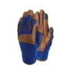 Town & Country Premium Synthetic Leather Blue Gloves Medium -PlantEra Shop 331994