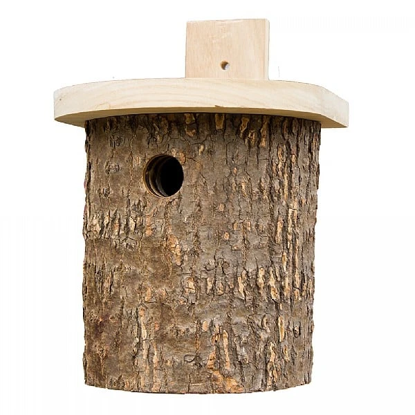 Wildlife World Natural Log Tit Nesting Box 3 Wildlife World Natural Log Tit Nesting Box