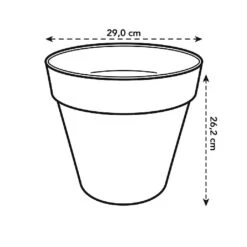 Elho Loft Urban Round Planter 30cm Warm Grey 9 Elho Loft Urban Round Planter 30cm Warm Grey -PlantEra Shop 933161 4