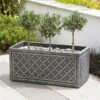 Stewart Garden 70cm Lead Effect Trough - Pewter 1 Stewart Garden 70cm Lead Effect Trough - Pewter -PlantEra Shop 934022