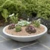 Stewart Garden Varese Low Bowl Planter 60cm - Alpine Grey 1 Stewart Garden Varese Low Bowl Planter 60cm - Alpine Grey -PlantEra Shop 975846