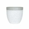 Apta Granito Two Tone White Rim Grey Body Planter 1 Apta Granito Two Tone White Rim Grey Body Planter -PlantEra Shop GRAN2TONE