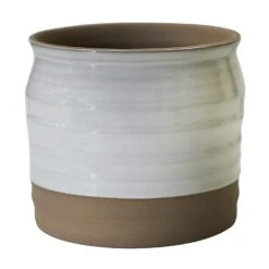 Ivyline Puro Lipped Gloss Ripple Pot Cover White (Various Sizes)