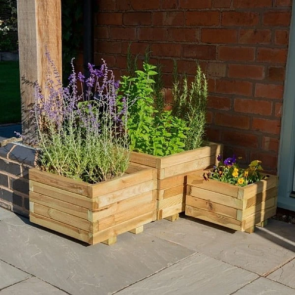 Forest Kendal Wooden Planter 3 Forest Kendal Wooden Planter