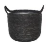 Ivyline Otto Grey Woven Lined Basket (Various Sizes) 1 Ivyline Otto Grey Woven Lined Basket (Various Sizes) -PlantEra Shop OTTOGRYBASK