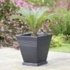 Piazza Square Planter 34cm (Various Colours) -PlantEra Shop PIAZSQRMAR