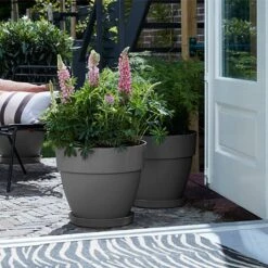 Elho Vibia Campana 35cm Round Planter (Various Colours) 13 Elho Vibia Campana 35cm Round Planter (Various Colours) -PlantEra Shop VIBCAMRND35 5